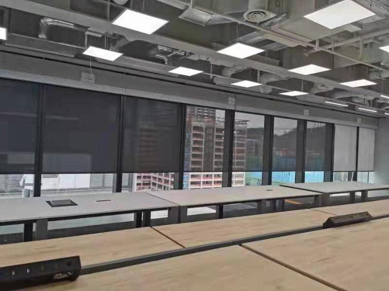 Commercial blackout roller blinds project