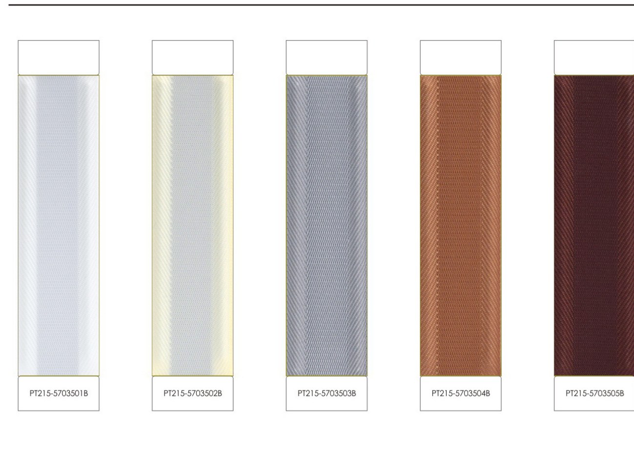Saiwenna fabric venetian blinds color card preview