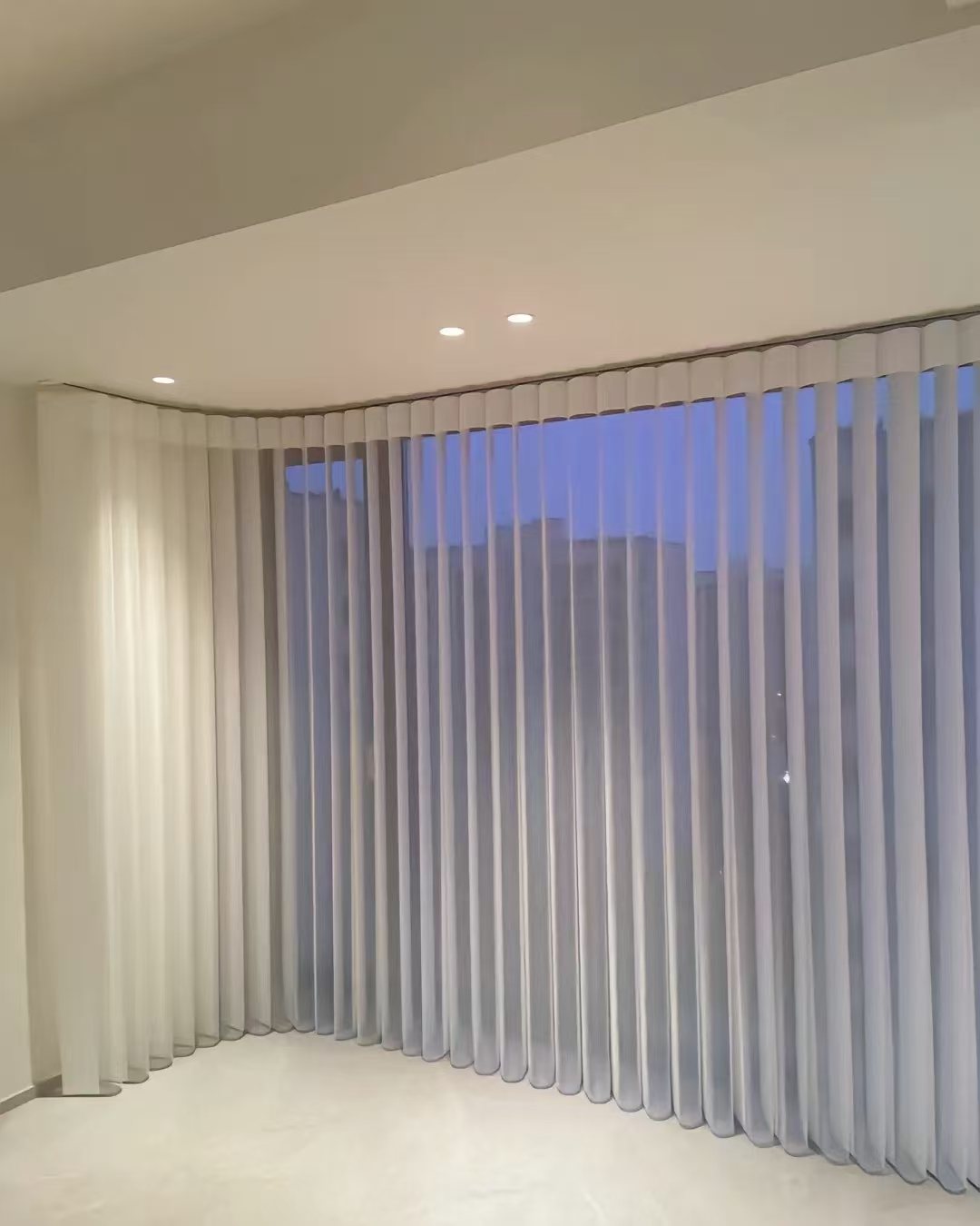 Residential villa vertical sheer blinds project