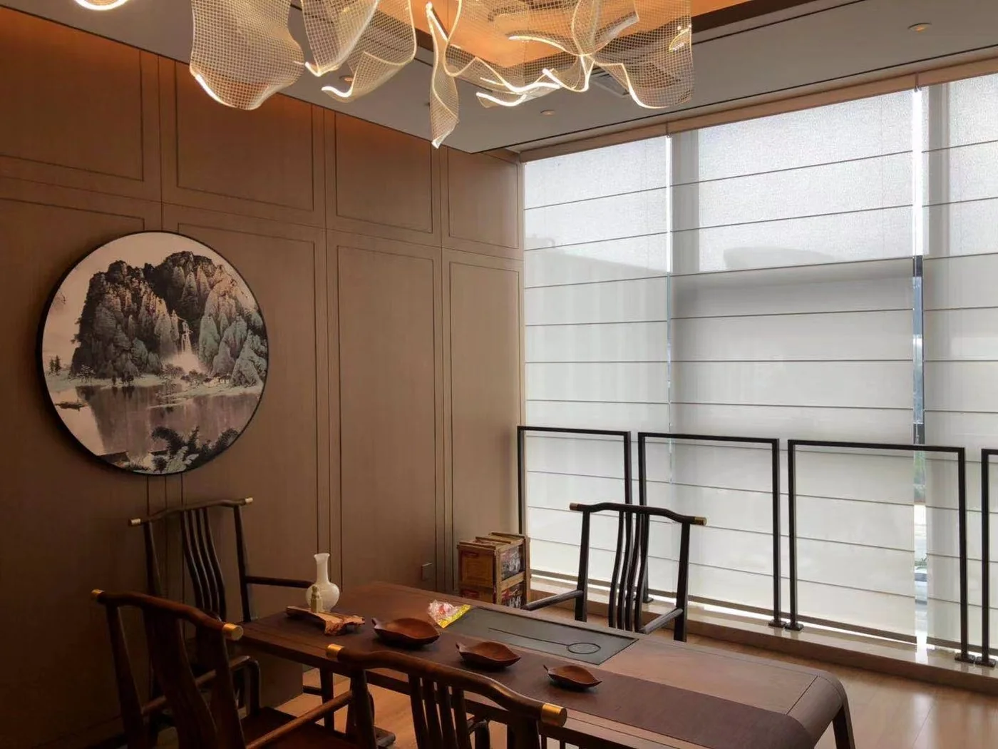 Residential villa zebra blinds project