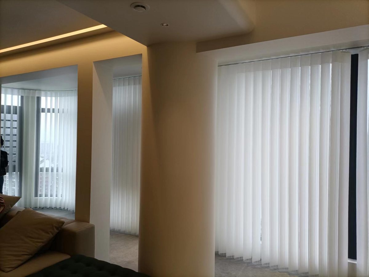 Vertical sheer blinds residential project