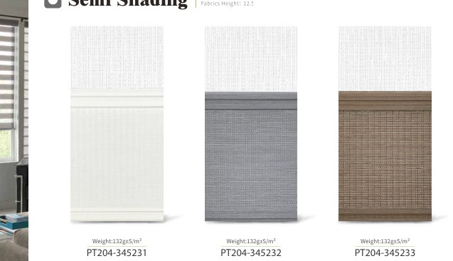Saiwenna zebra shades fabric color card