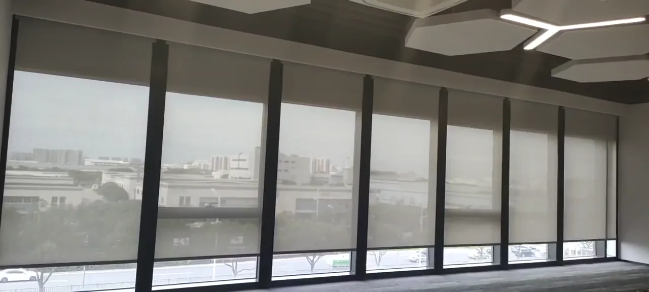 Commercial Glazing Roller Blind Project visual reference