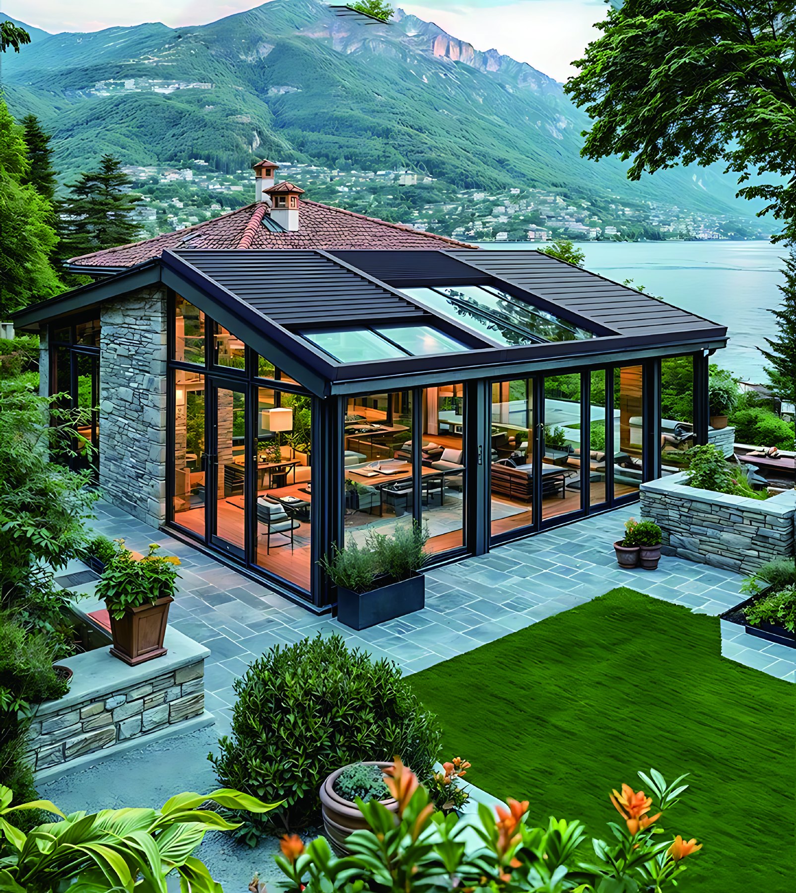 Motorlu Katlanır Alüminyum Çatı Sistemleri Motorized Folding Aluminum Roof Systems product visual