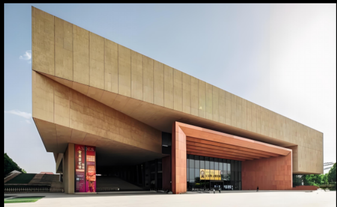Tianjin Cultural Museum Skylight Shading Reference Tianjin Cultural Museum exterior context